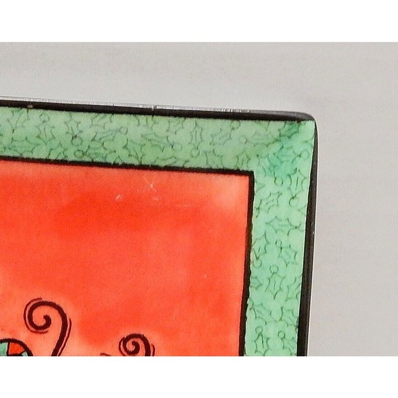 Boston Warehouse Jingle Java Appetizer Plates by Tara Reid Porcelain Set of 4 - Picture 6 of 11